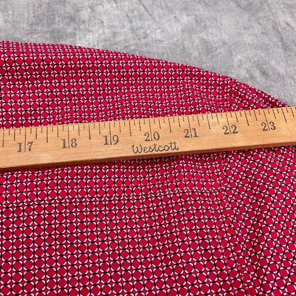 Cinch Shirt Men 2XLarge Red White Diamond Geometric Modern Fit‎ Cotton Western - Picture 6 of 10